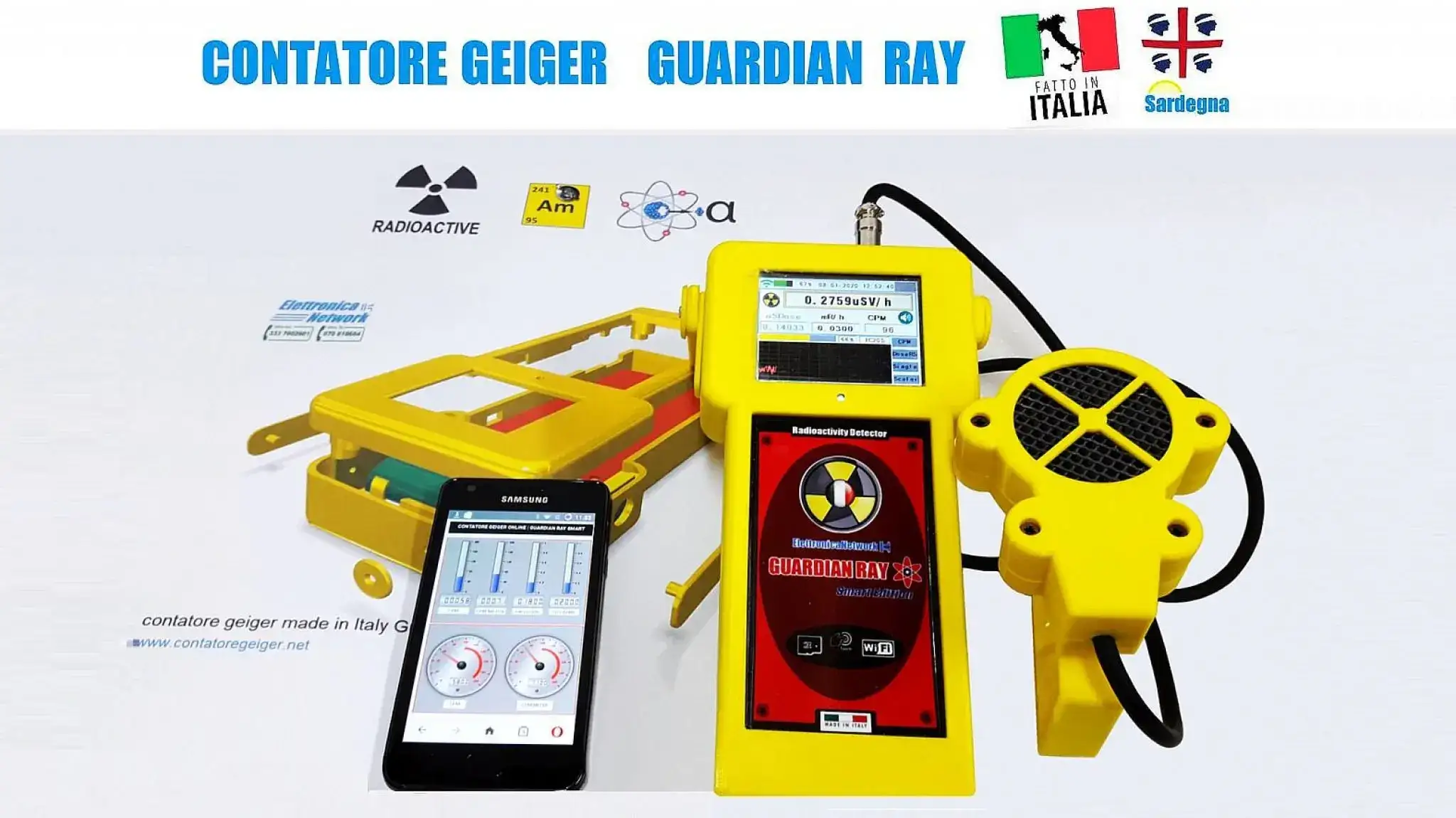 Contatore Geiger made in Italy