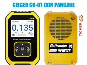 Geiger Counter Fnirsi GC-01-PNK Enhanced with Ticker and G.M. probe. Pancake - main image